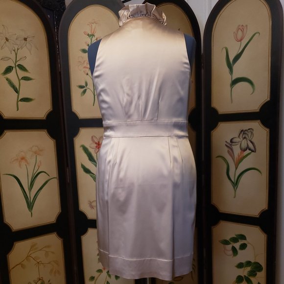 Taylor for BHLDN Satin Ruffled Collar Sleeveless - Picture 4 of 4